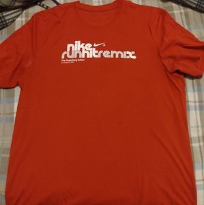 Red Nike Running Large shirt